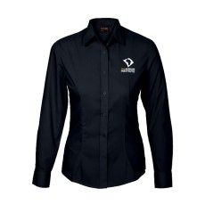 Ladies Basic Poly Cotton Long Sleeve Shirt